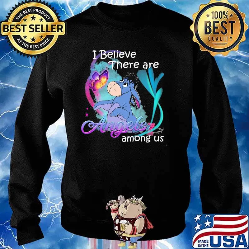 I Believe There Are Angels Among Us Donkey Shirt Sweater