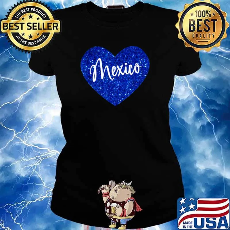 I Love Mexico Heart Shirt Ladies tee