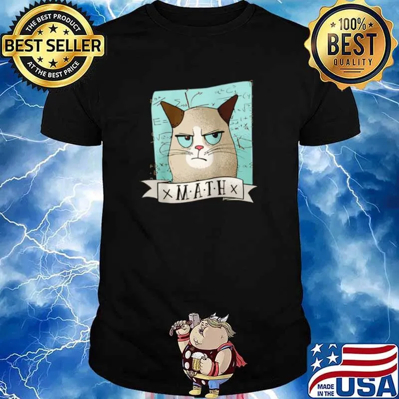 I Love My Grumpy Cat And Math shirt