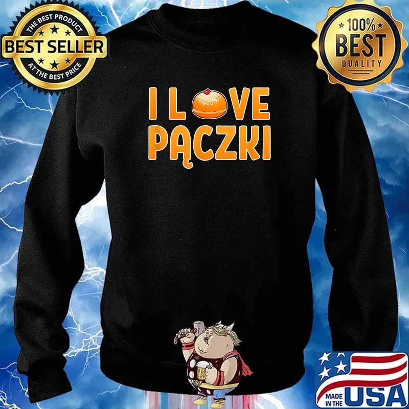 I Love Paczki Doughnut Polish Foodie Poland Donut Polska Shirt Sweater