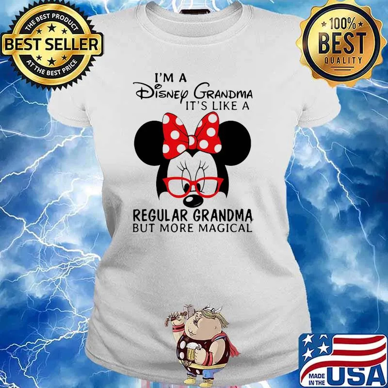 Im A Disney Grandma Its Like A Regular Grandma But More Maginal Minnie Shirt Ladies tee