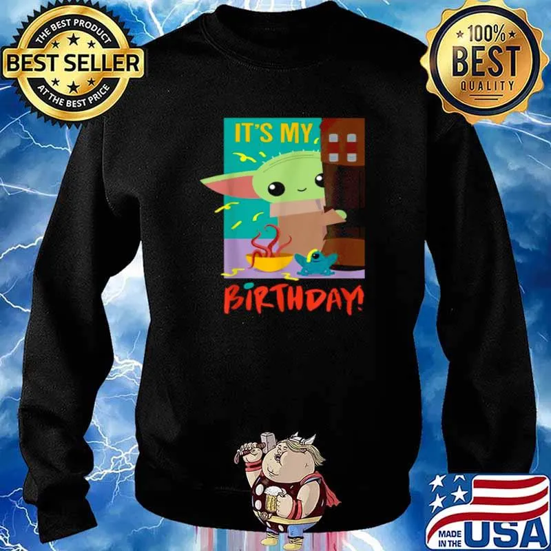 It’s My Birthday Baby Yoda Star Wars The Mandalorian Shirt Sweater