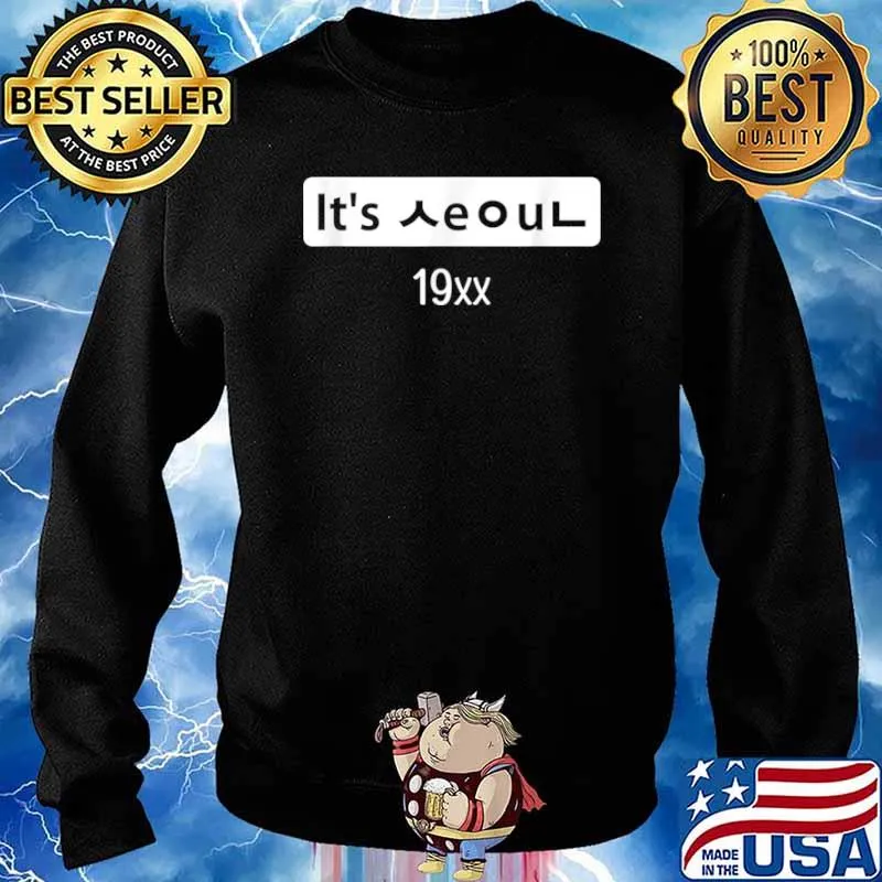 It’s Seoul in Korean Hangul Korea Kpop Saranghae Gayo Love Shirt Sweater