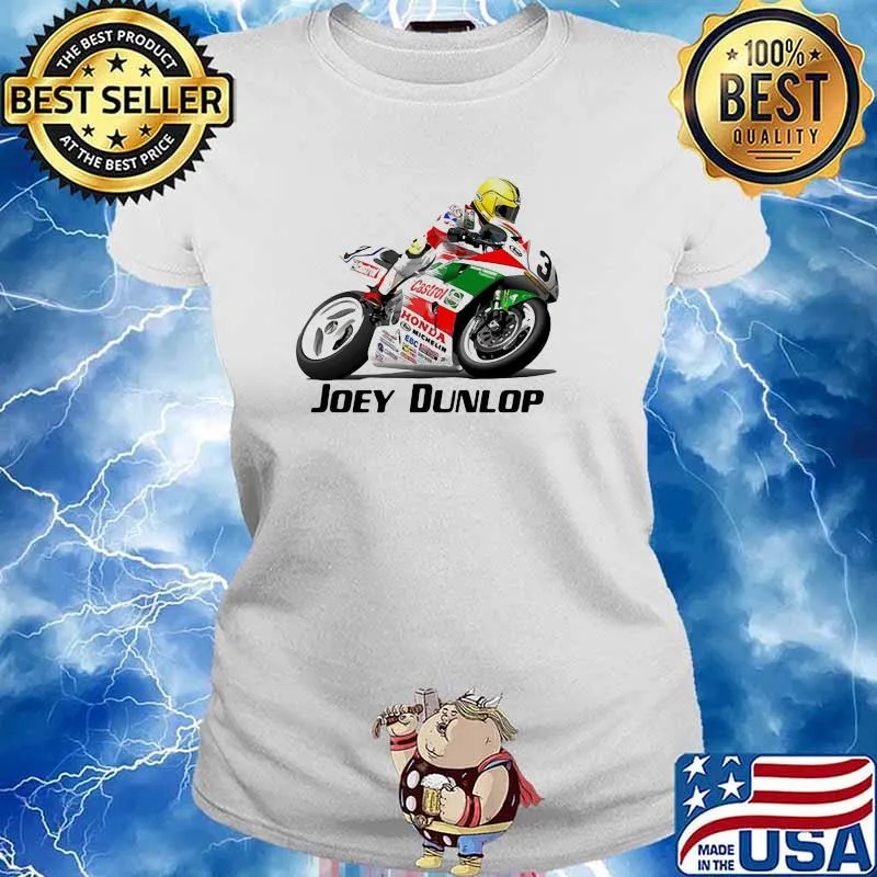Joey Dunlop King Of The Mountain Shirt Ladies tee