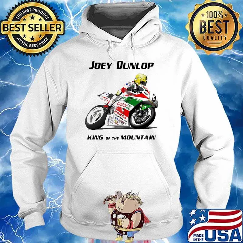 Joey Dunlop King Of The Mountain World Champion Motorcycle Shirt Hoodie