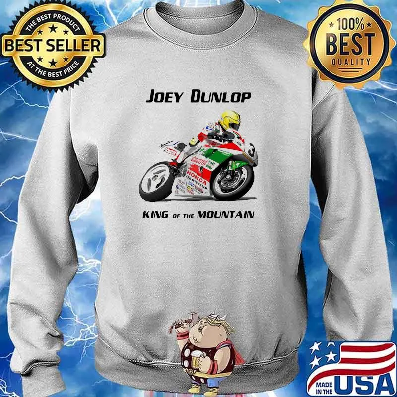Joey Dunlop King Of The Mountain World Champion Motorcycle Shirt Sweater