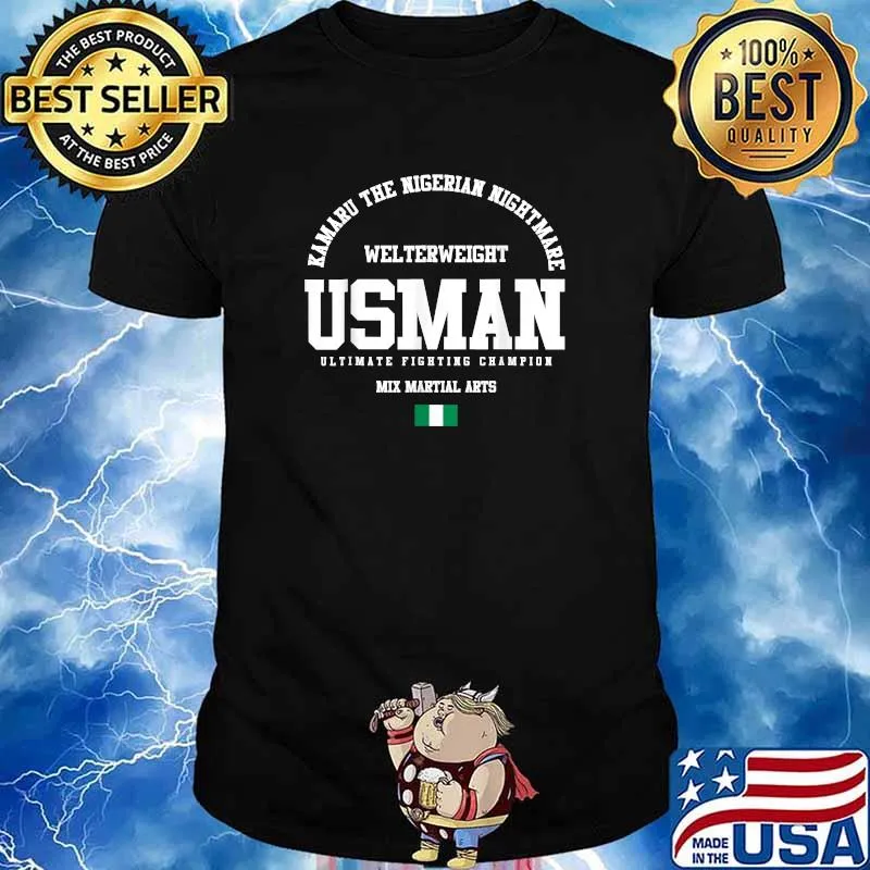 Kamaru The Nigerian Nightmare Usman Gym Welterweight Shirt