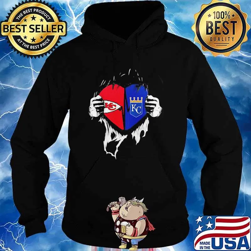 Kansas City Chiefs And Kansas City Royals Football Shirt Hoodie