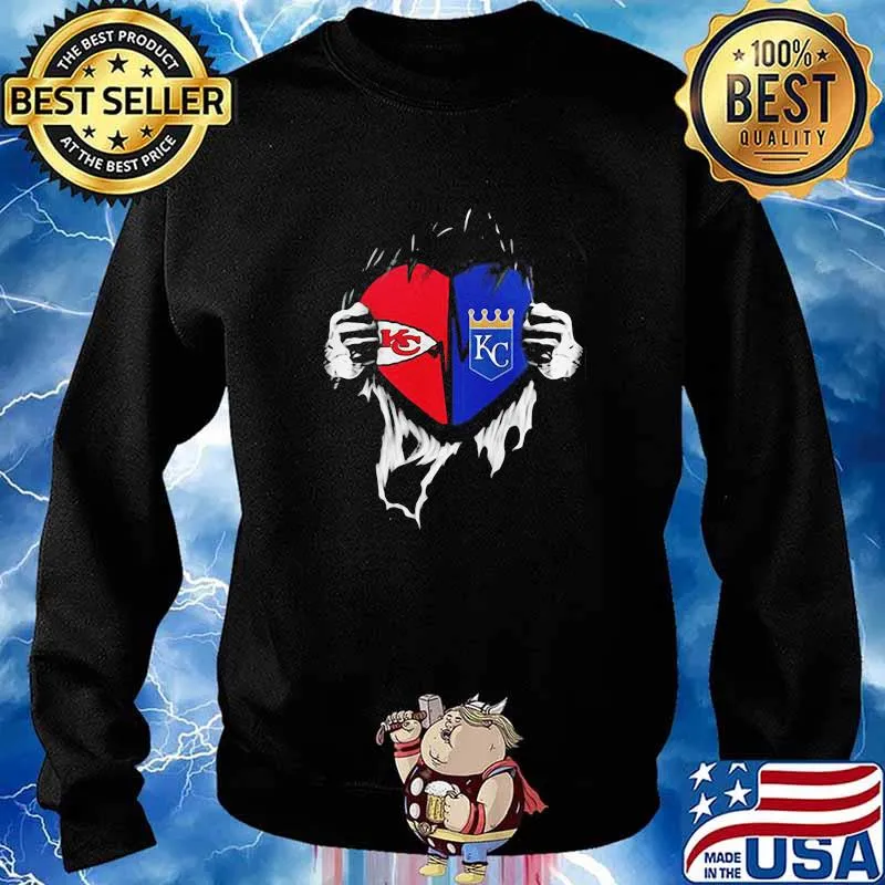 Kansas City Chiefs And Kansas City Royals Football Shirt Sweater