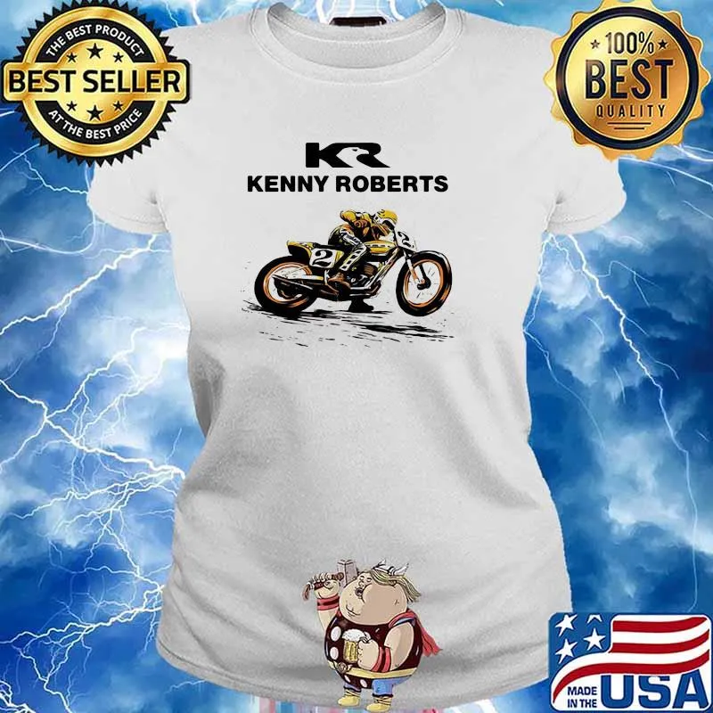 Kenny Roberts World Champion Motorcycle Shirt Ladies tee