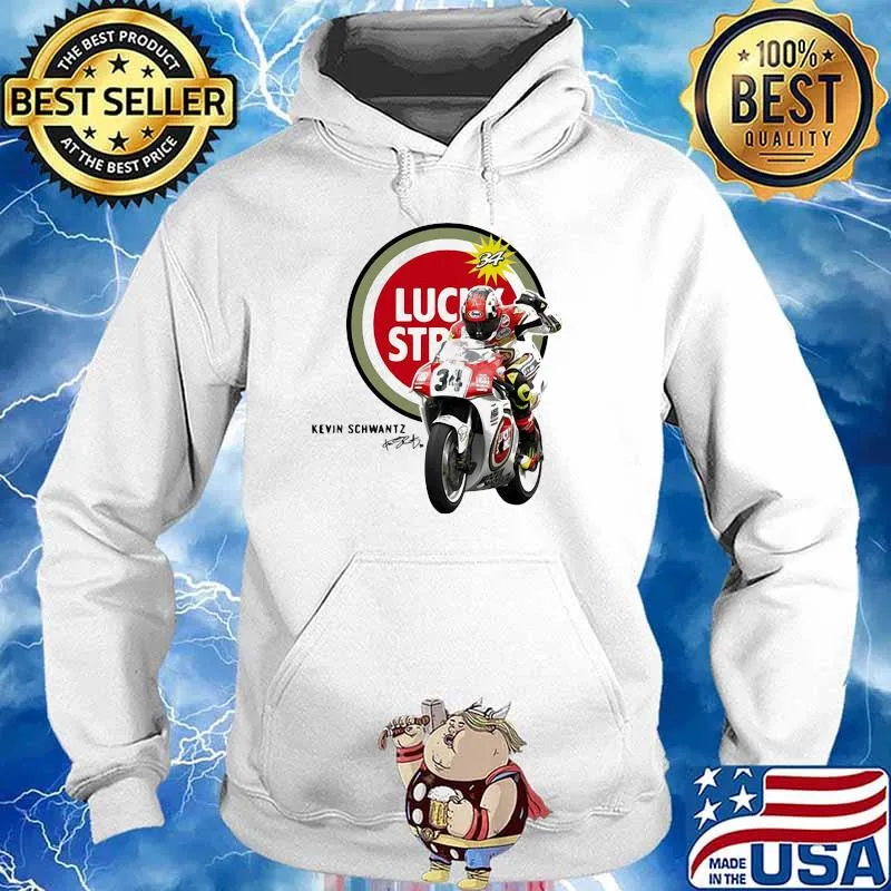 Kevin Schwantz Team Lucky Strike Signature Shirt Hoodie