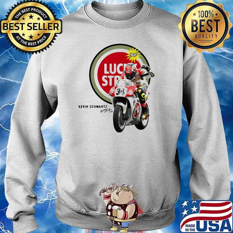 Kevin Schwantz Team Lucky Strike Signature Shirt Sweater