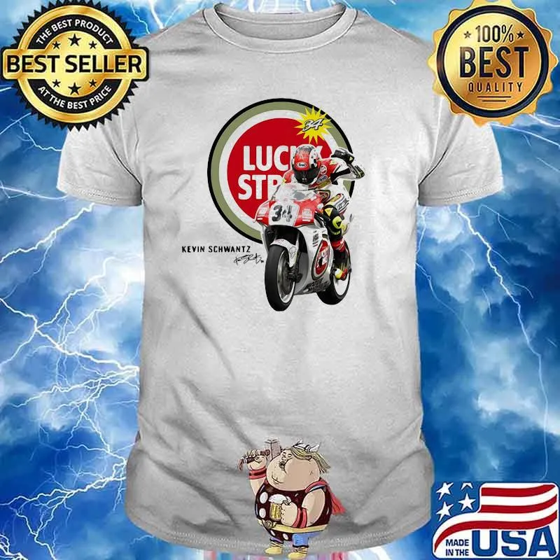 Kevin Schwantz Team Lucky Strike Signature Shirt