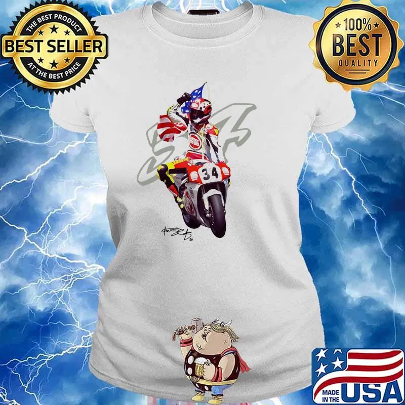Kevin Schwantz The Wheelie King Of The Mountain Signature Shirt Ladies tee