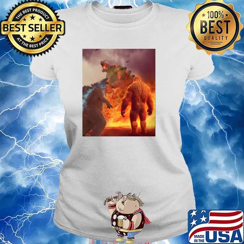 King And Godzilla Team Monster Shirt Ladies tee
