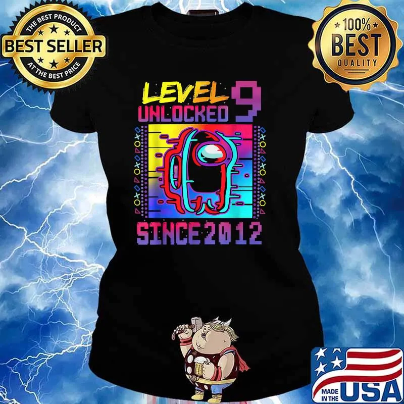 Level 9 Unclocked Since 2012 Among Us Video Game Shirt Ladies tee