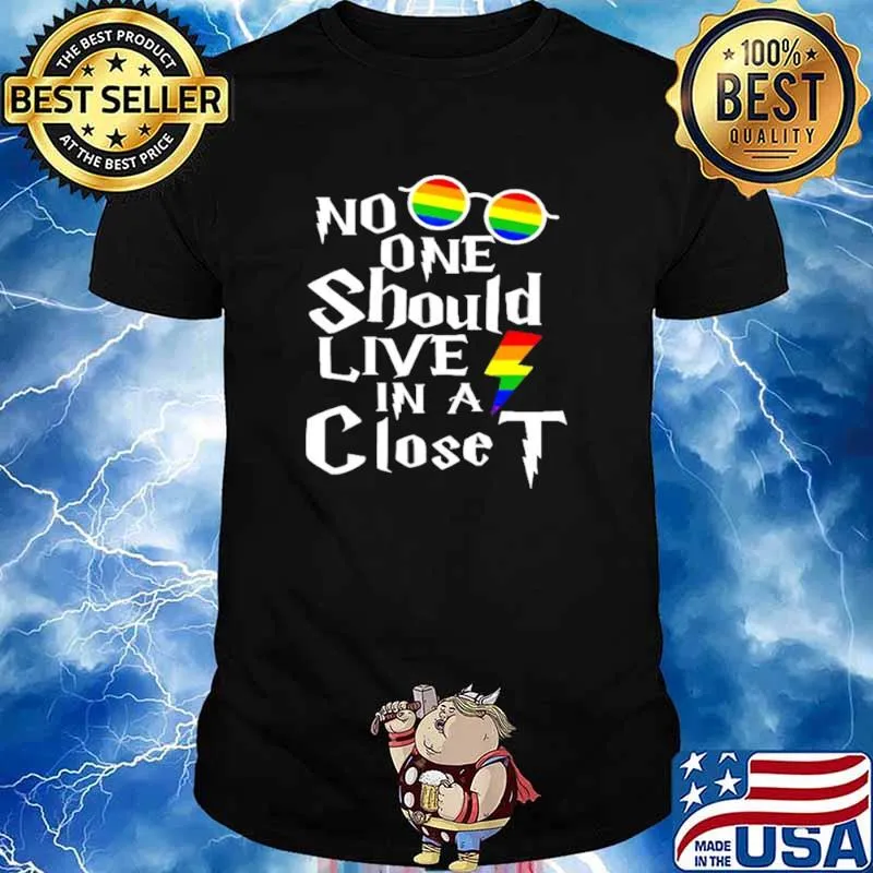 LGBT Harry potter no one should live in a closet shirt