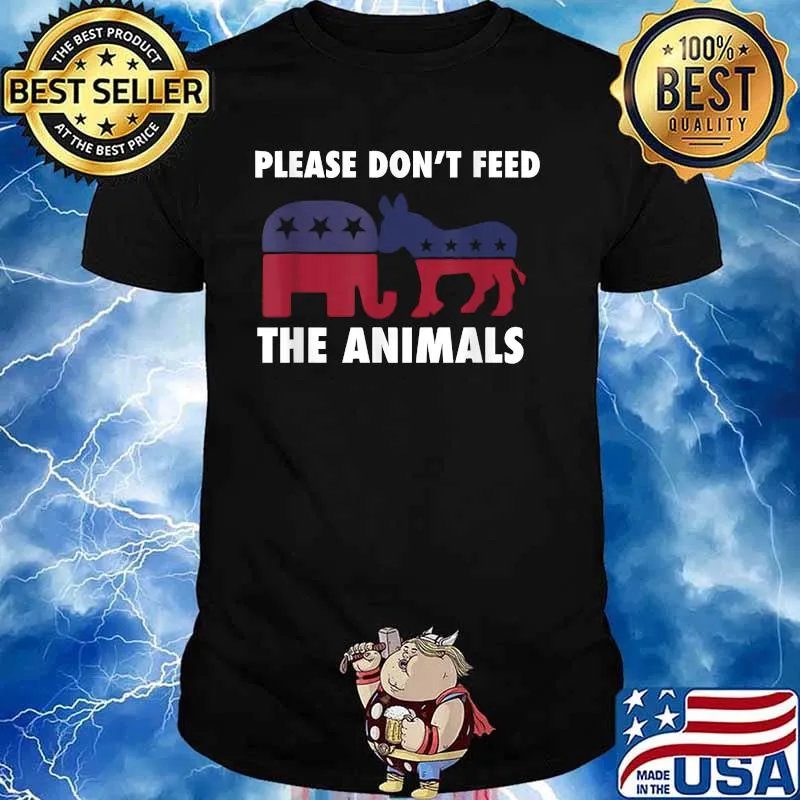 Libertarian Political Please Don't Feed The Animals Logo Election Shirt