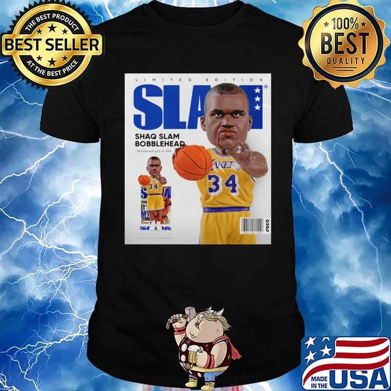 Limited Edition Slam Shaq Slam Bobblehead shirt