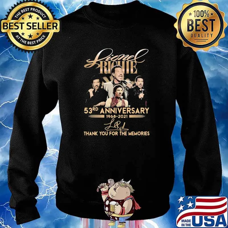 Lionel Richie 53rd Anniversary 1968 2021 Thank You For The Memories Signature Shirt Sweater
