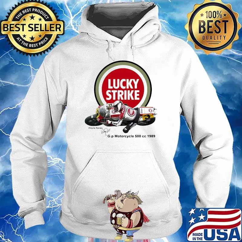 Lucky Strike Rainey Motorcycle 500 Cc 1989 Signature Shirt Hoodie