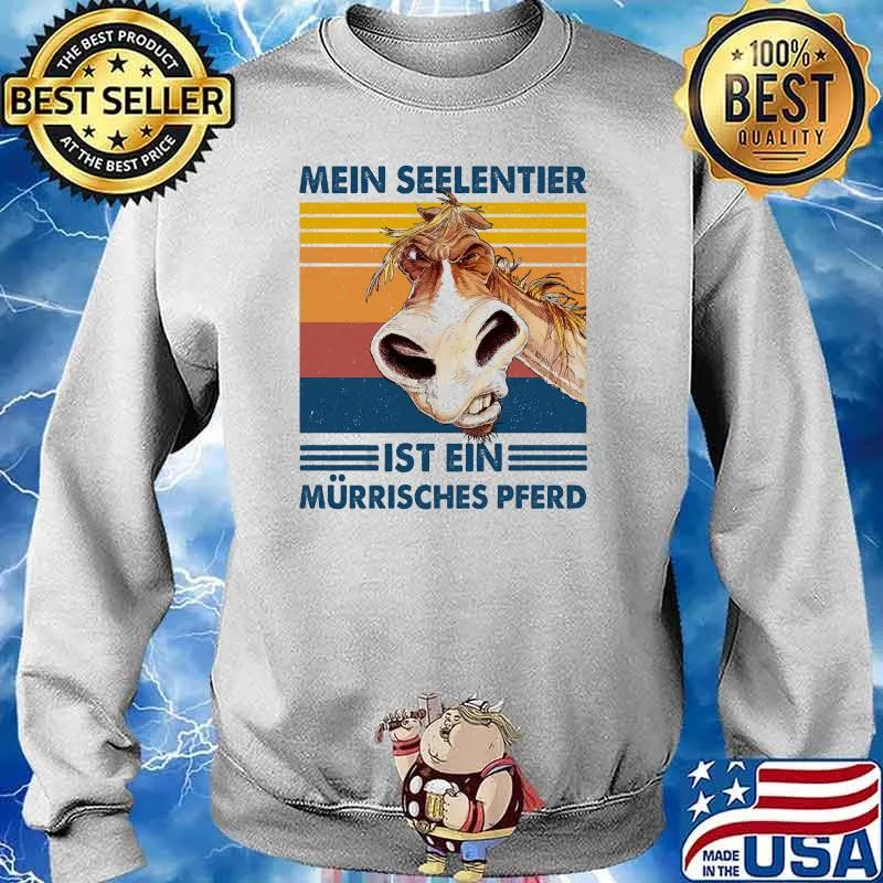 Mein Seelentier Ist Ein Murrisches Pferd Horse vintage Sweater