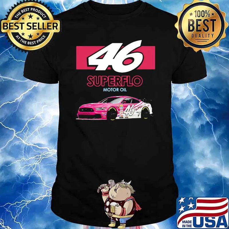 Mello Yello 46 Superflo Motor Oil Car Pink Shirt