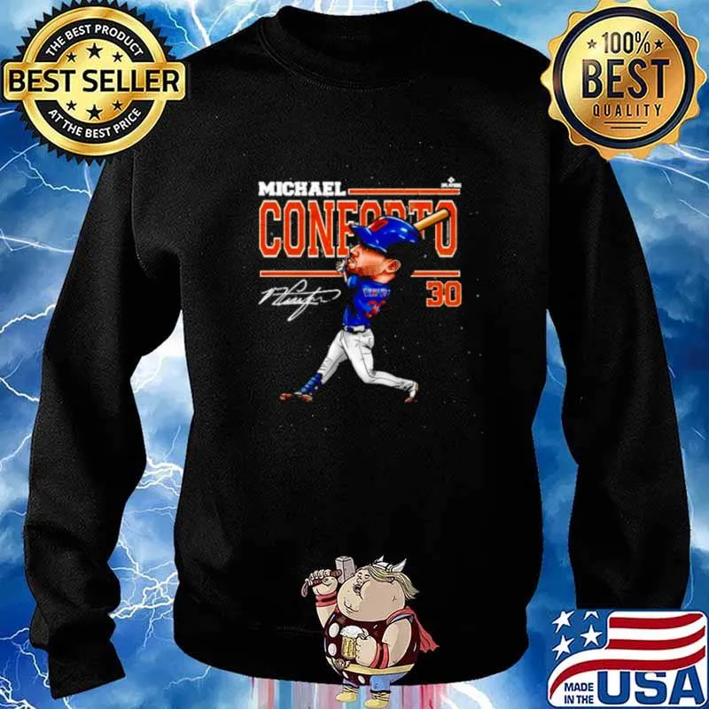 Michael Conforto Cartoon signatures Sweater