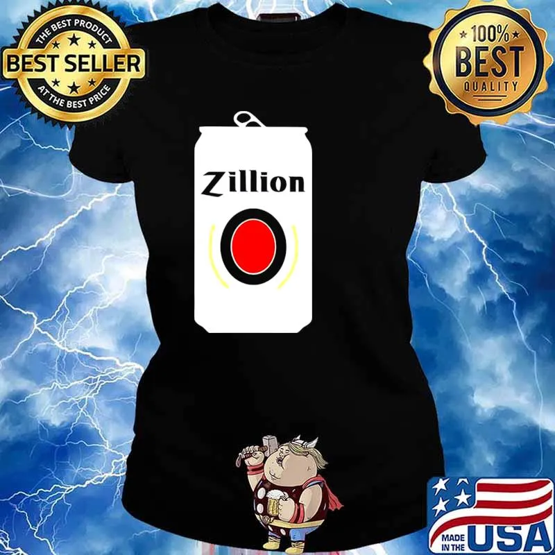 Miller Lite zillion beers can Ladies tee