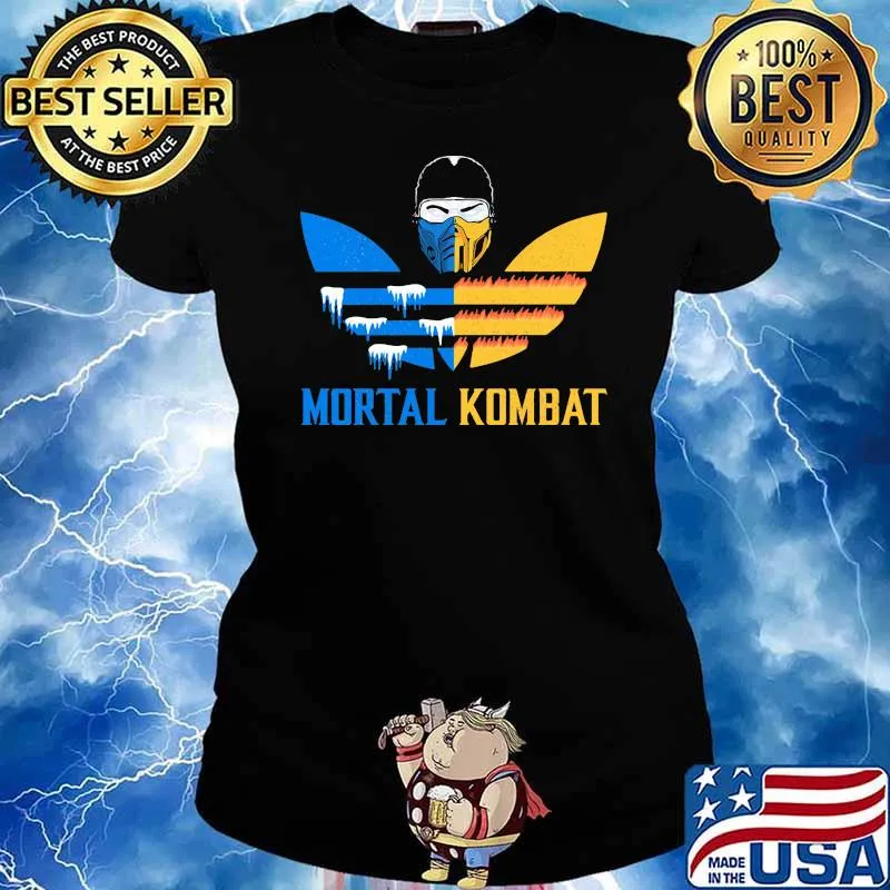 Mortal Kombat Logo Adidas Shirt Ladies tee