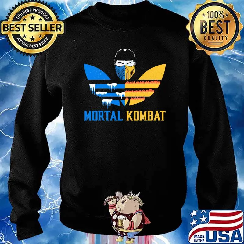 Mortal Kombat Logo Adidas Shirt Sweater