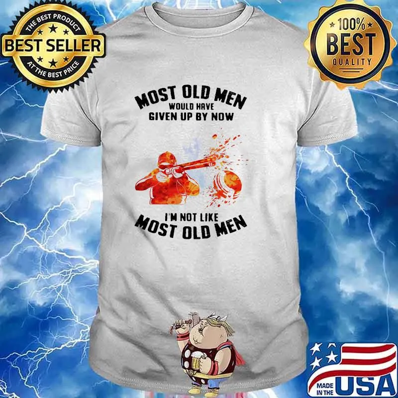 Most Old Men Would Have Given Up By Now I'm Not Like Most Old Men Clay Pigeon Shooting Watercolor Shirt