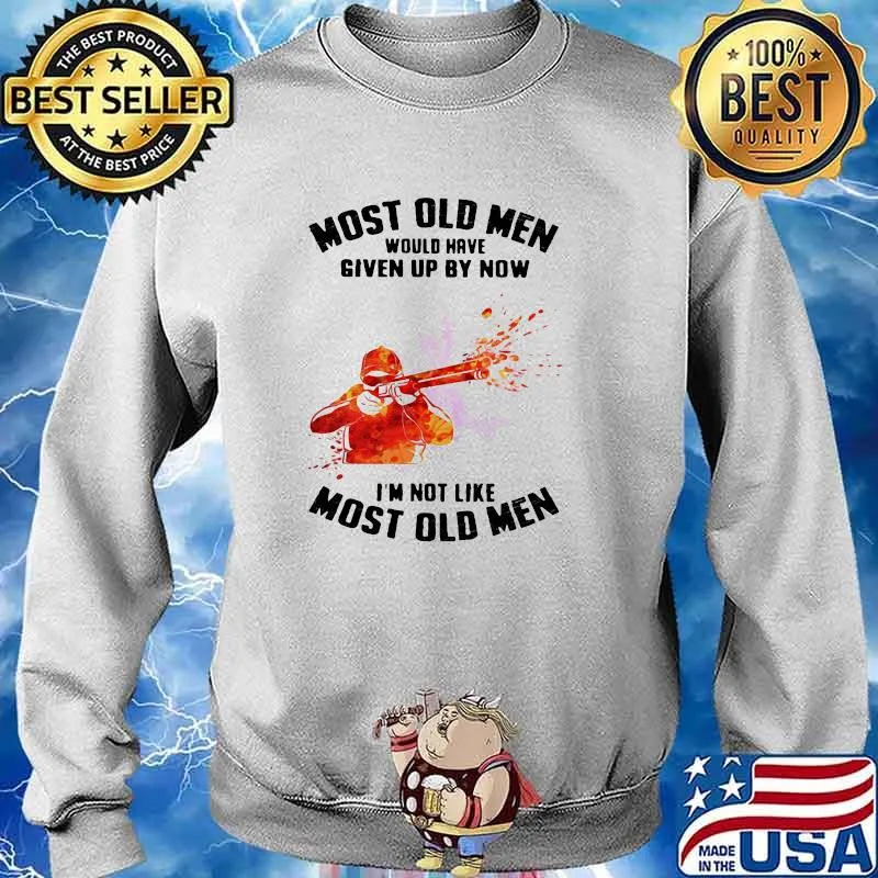 Most Old Men Would Have Given Up By Now I'm Not Like Most Old Men Skeet Shooting Watercolor Shirt Sweater