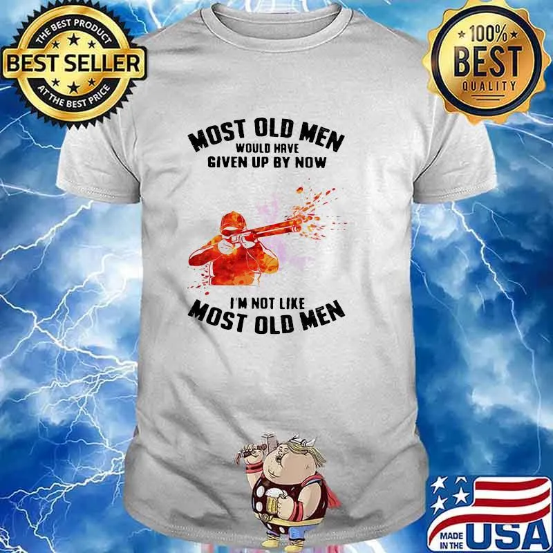 Most Old Men Would Have Given Up By Now I'm Not Like Most Old Men Skeet Shooting Watercolor Shirt