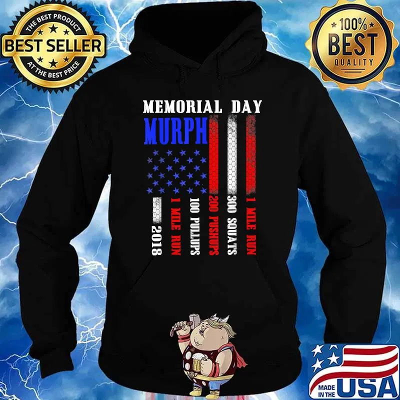 Murph 2021 Memorial Day Workout Patriotic WOD Tee Memorial Shirt Hoodie