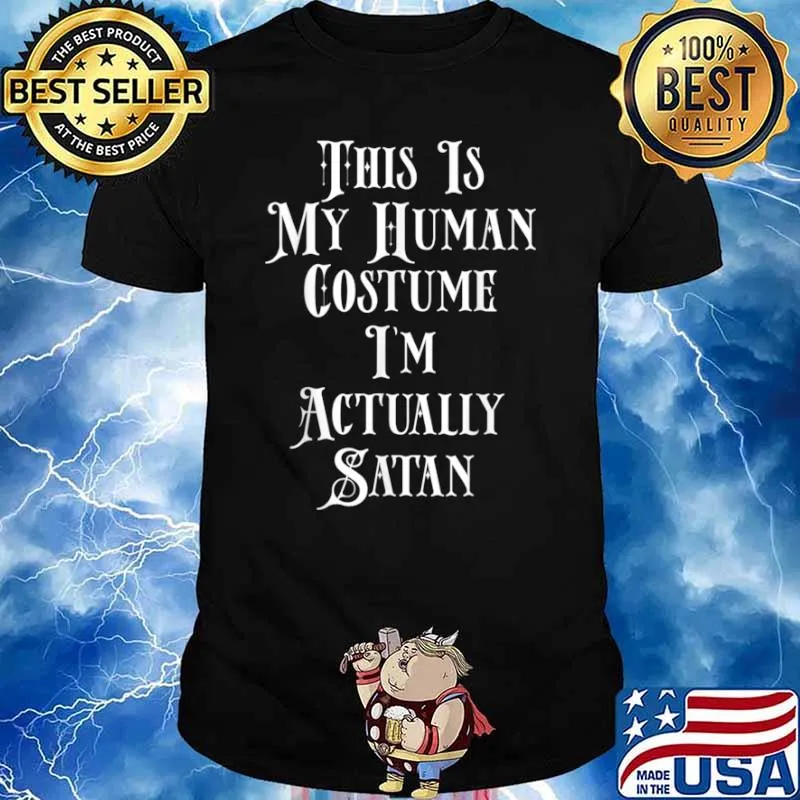 My Human Costume Satan Costume For Devil Lucifer Men Women Shirt