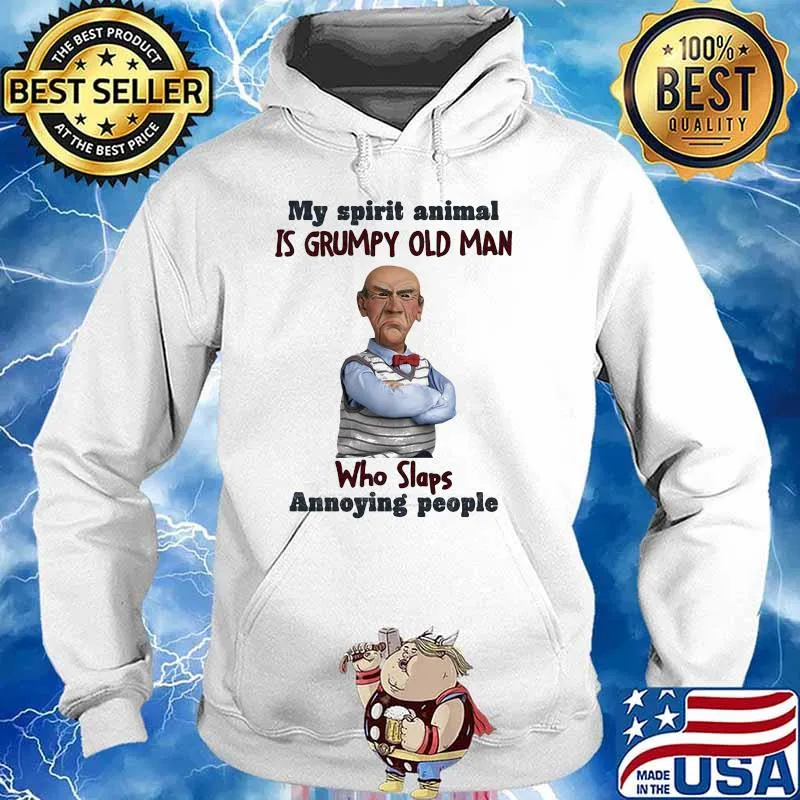 My Spirit Animal Is Grumpy Old Man Who Slaps Annoying People Dr Seuss Shirt Hoodie