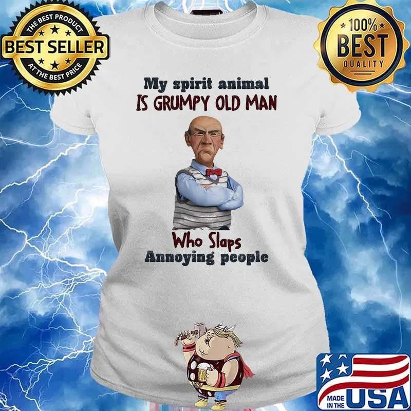 My Spirit Animal Is Grumpy Old Man Who Slaps Annoying People Dr Seuss Shirt Ladies tee