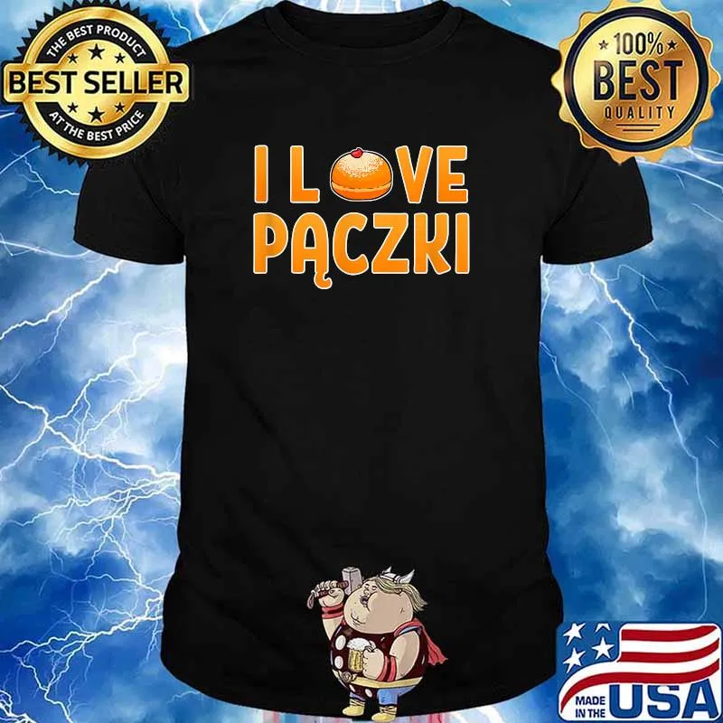 I Love Paczki Doughnut Polish Foodie Poland Donut Polska Shirt