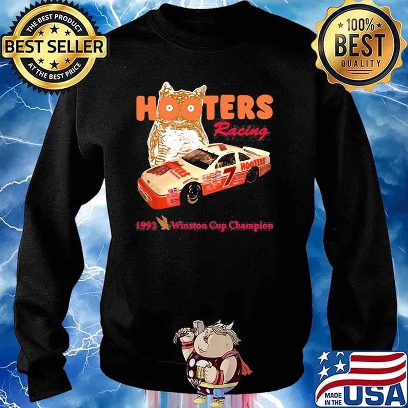 Nascar Alan Hooters Racing 1992 Winston Cup Champion Owl Shirt Sweater