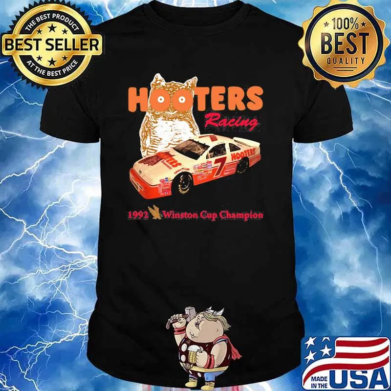 Nascar Alan Hooters Racing 1992 Winston Cup Champion Owl Shirt
