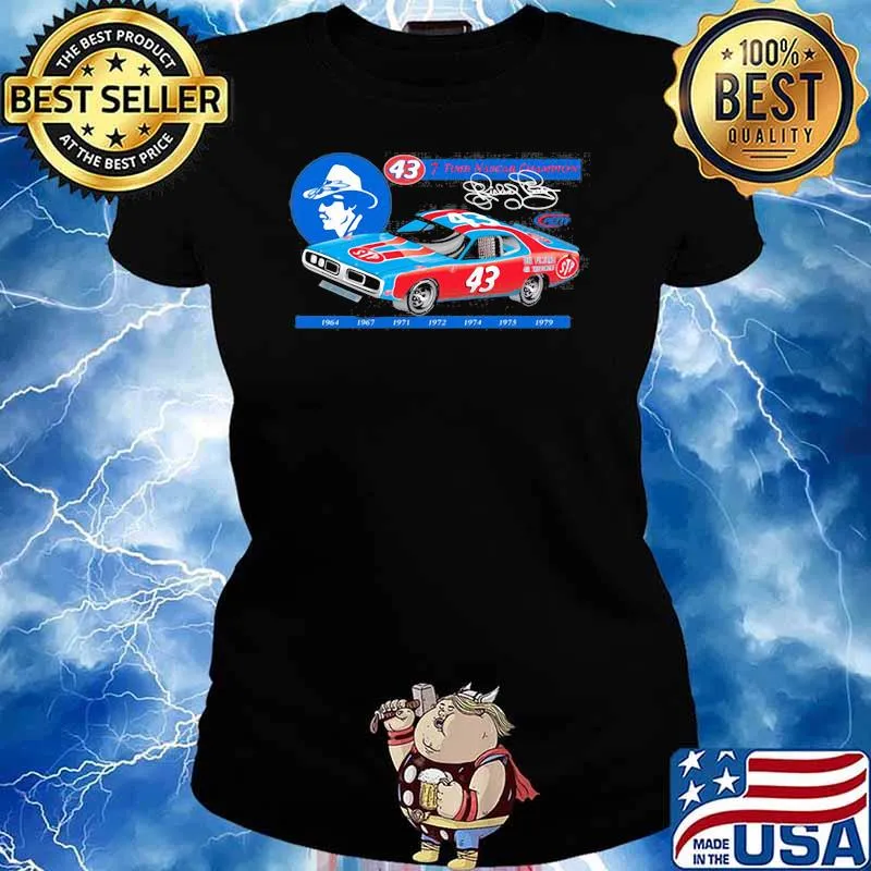 Nascar Richard Petty Since 7 Time Champion 1969 Shirt Ladies tee