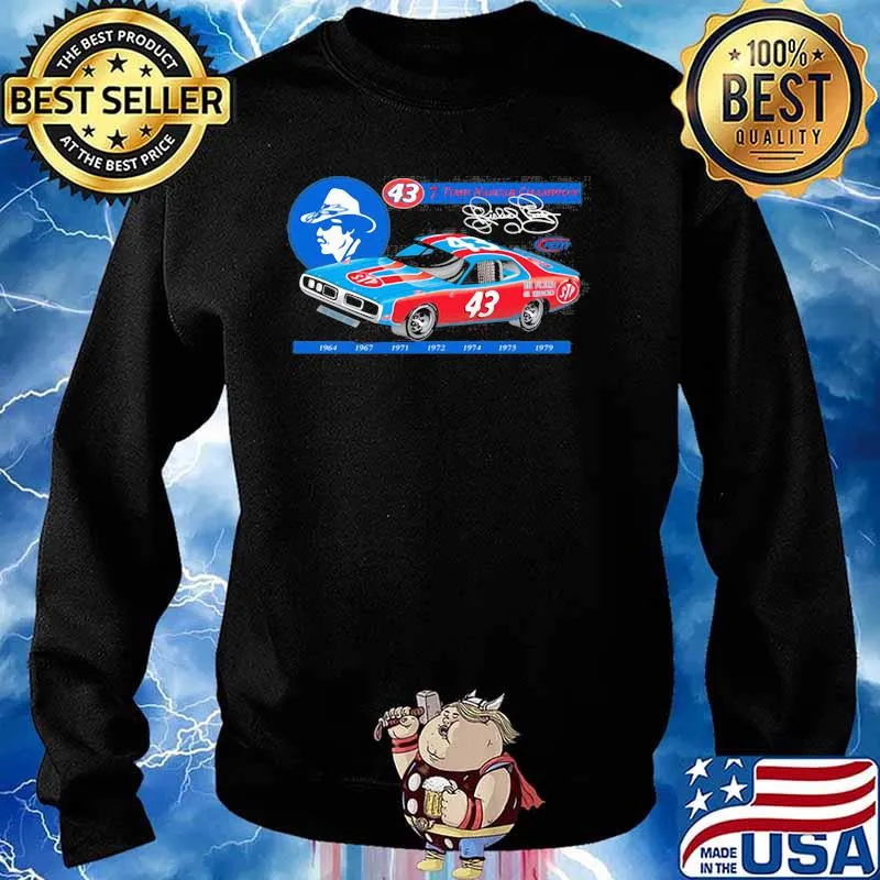 Nascar Richard Petty Since 7 Time Champion 1969 Shirt Sweater