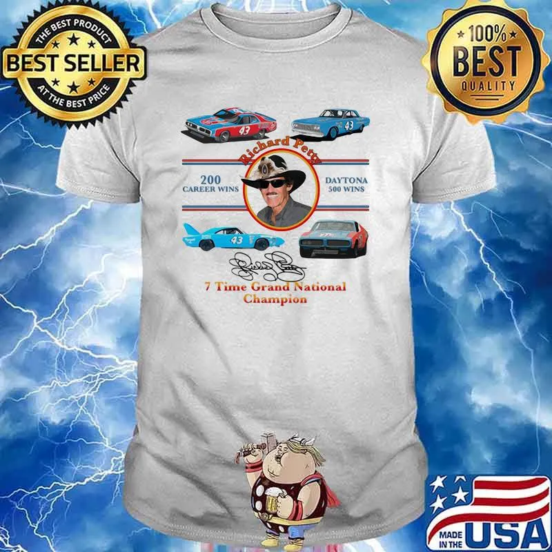 Nascar Richard Petty Time Grand National Champion Signature Shirt