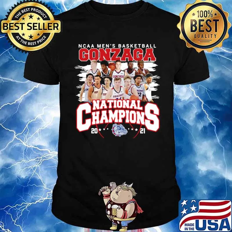 Ncaa mens basketball Gonzaga Bulldogs national champions 2021 shirt