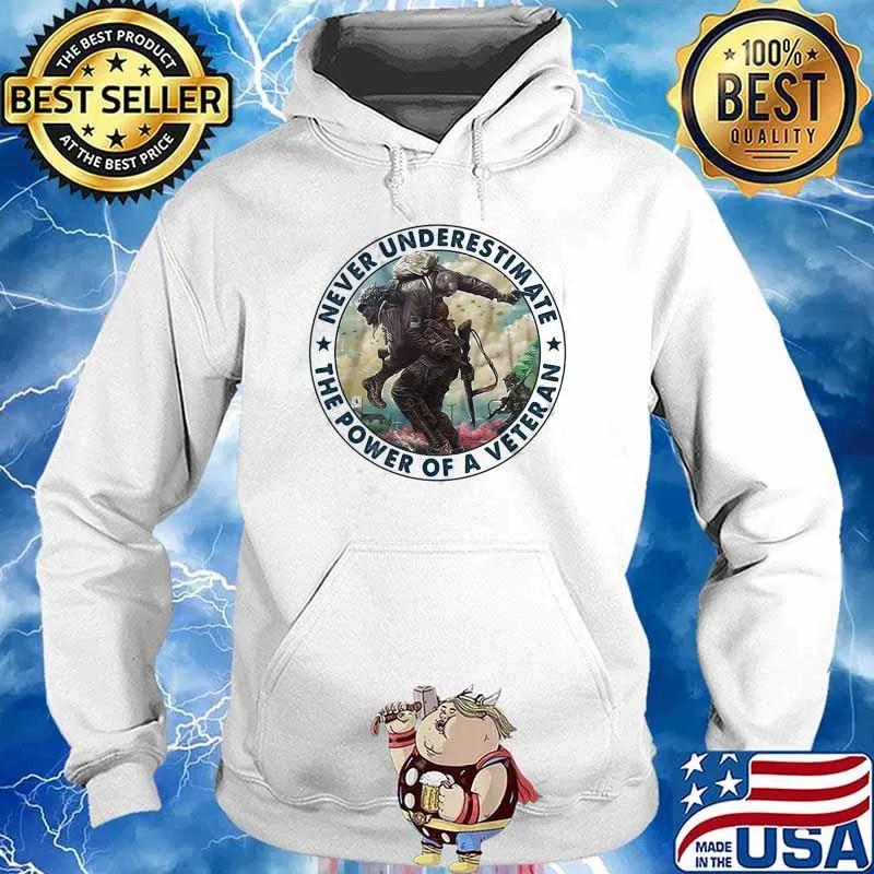 Never Underestimate The Power Of A Veteran Shirt Hoodie
