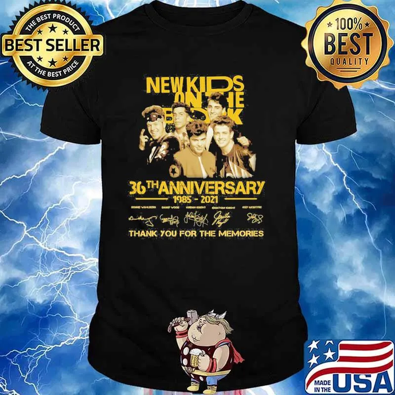 New Kids On The Block 36th Anniversary 1985 2021 Thank You For The Memories Signature Shirt