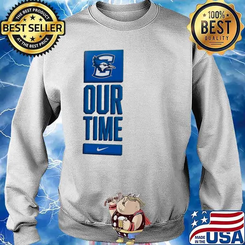 Nike Creighton Bluejays Basketball Our Time Bench Legend Sweater