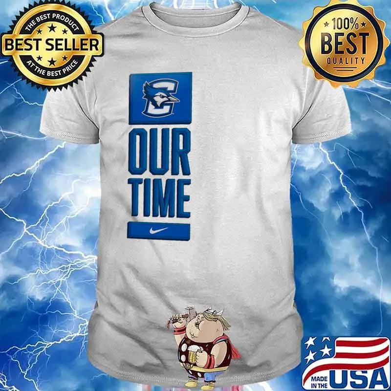 Nike Creighton Bluejays Basketball Our Time Bench Legend shirt