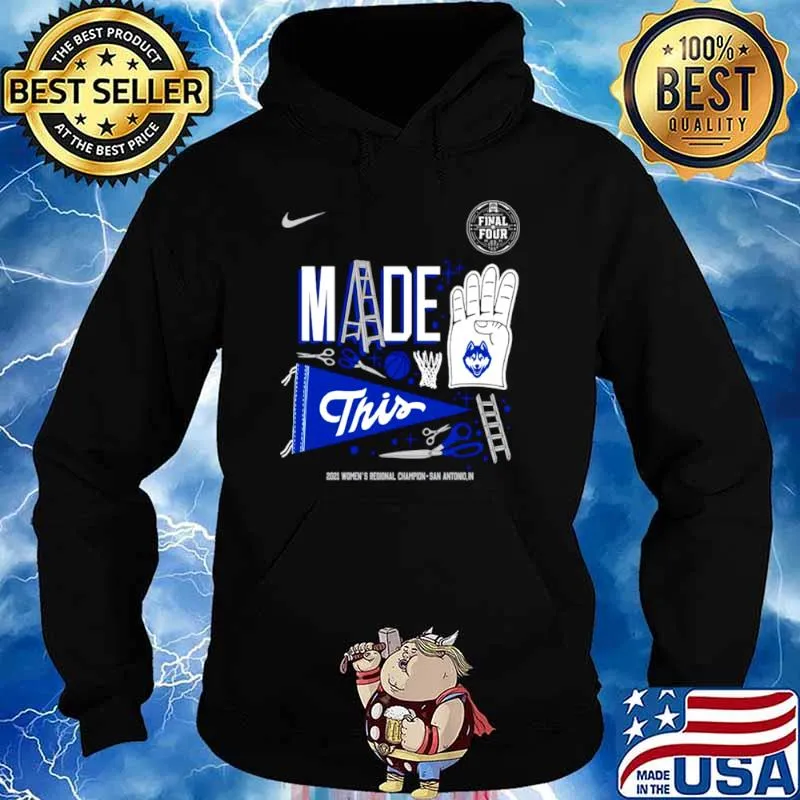 Nike UConn Huskies made 4 this 2021 women’s Regional champion Indianapolis Hoodie
